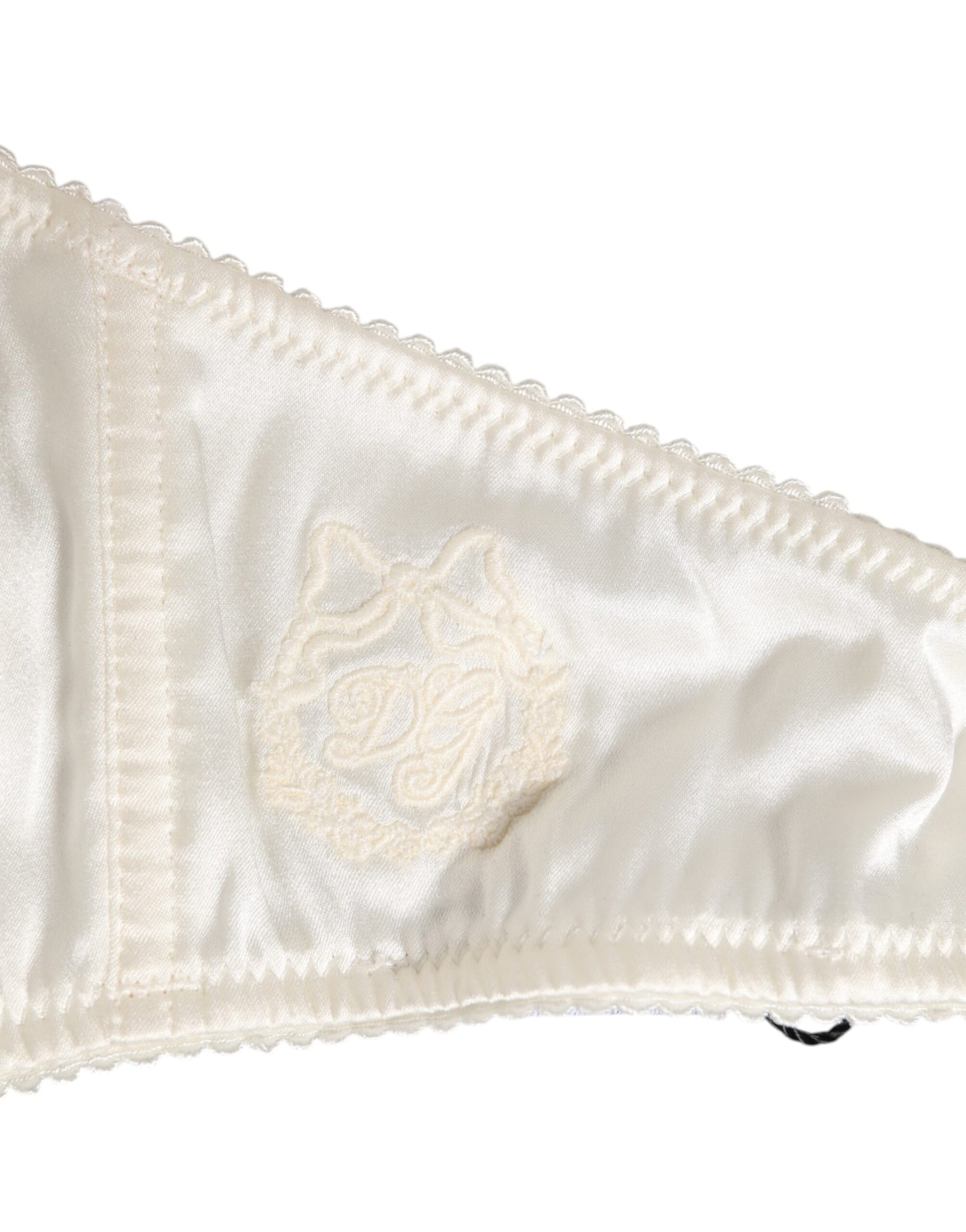 Dolce & Gabbana Balconnet-Dessous-BH in Weiß aus Seidensatin