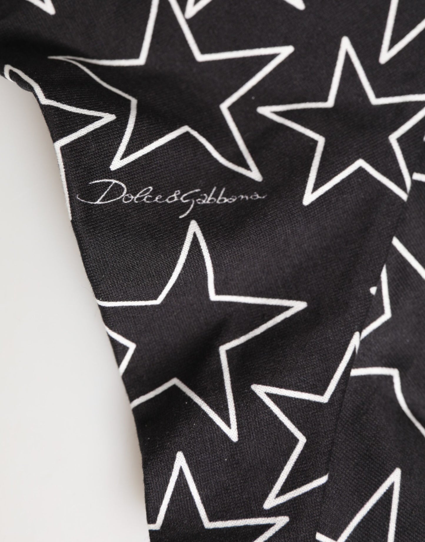 Culotte en coton imprimé étoiles noires et blanches Dolce & Gabbana