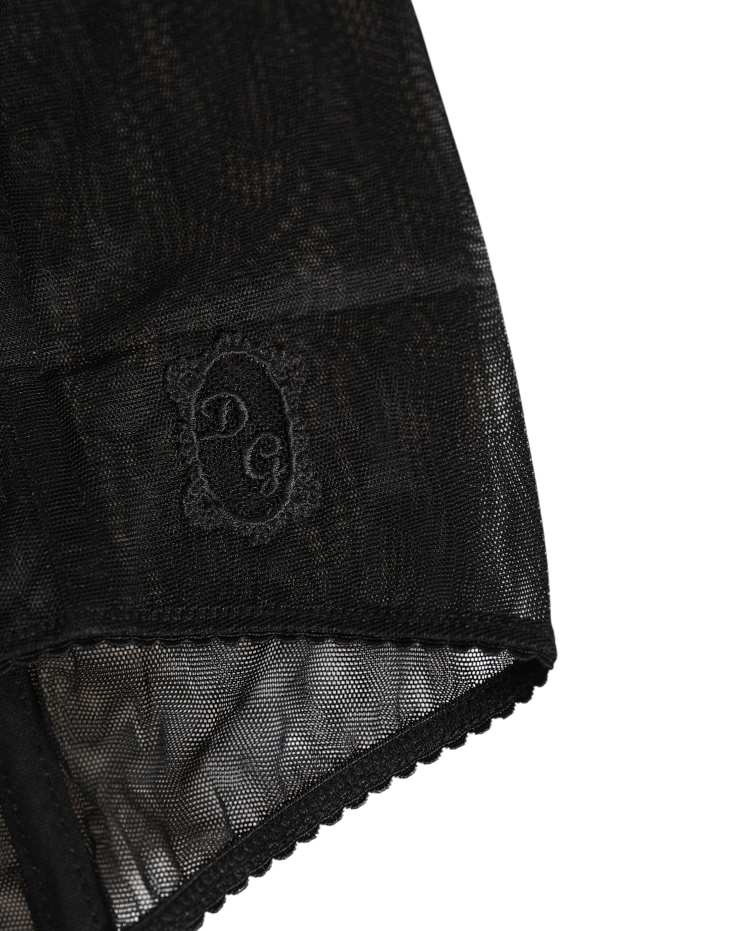 Sous-vêtements gainants noirs taille haute en maille transparente Dolce & Gabbana