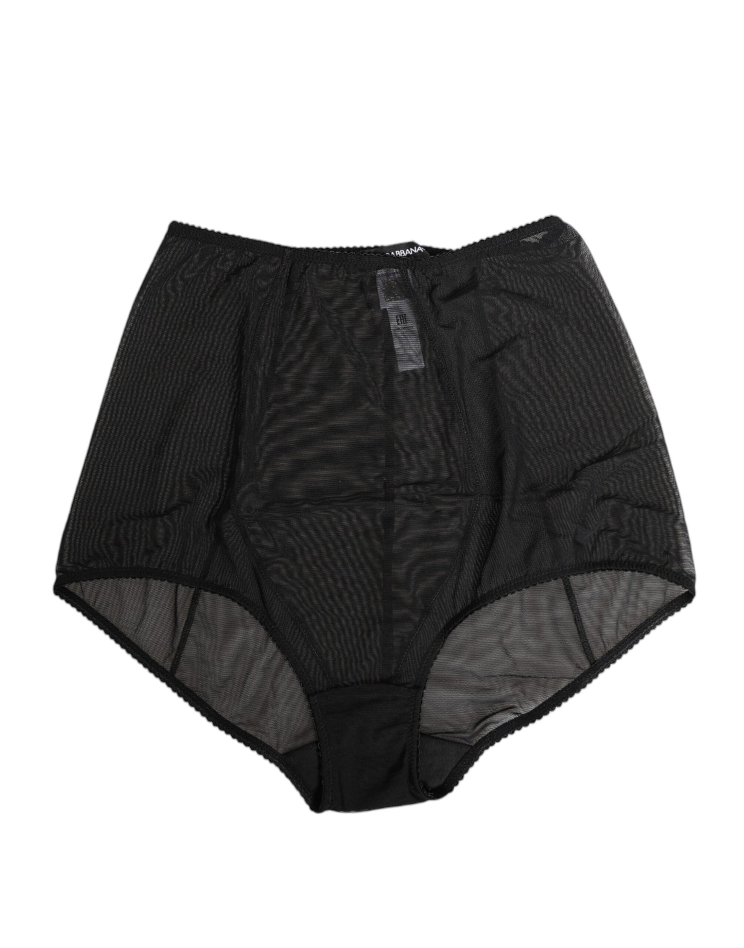 Sous-vêtements gainants noirs taille haute en maille transparente Dolce & Gabbana