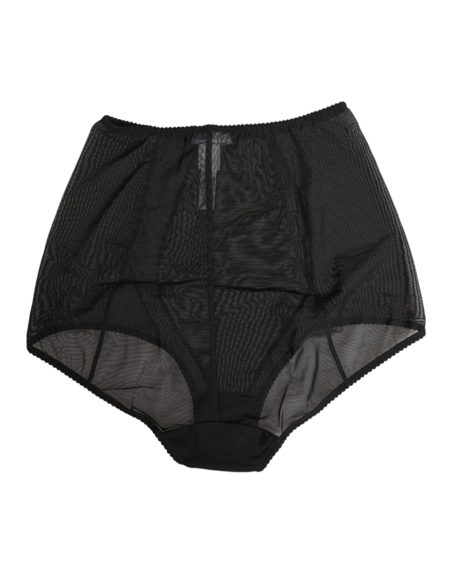 Sous-vêtements gainants noirs taille haute en maille transparente Dolce & Gabbana