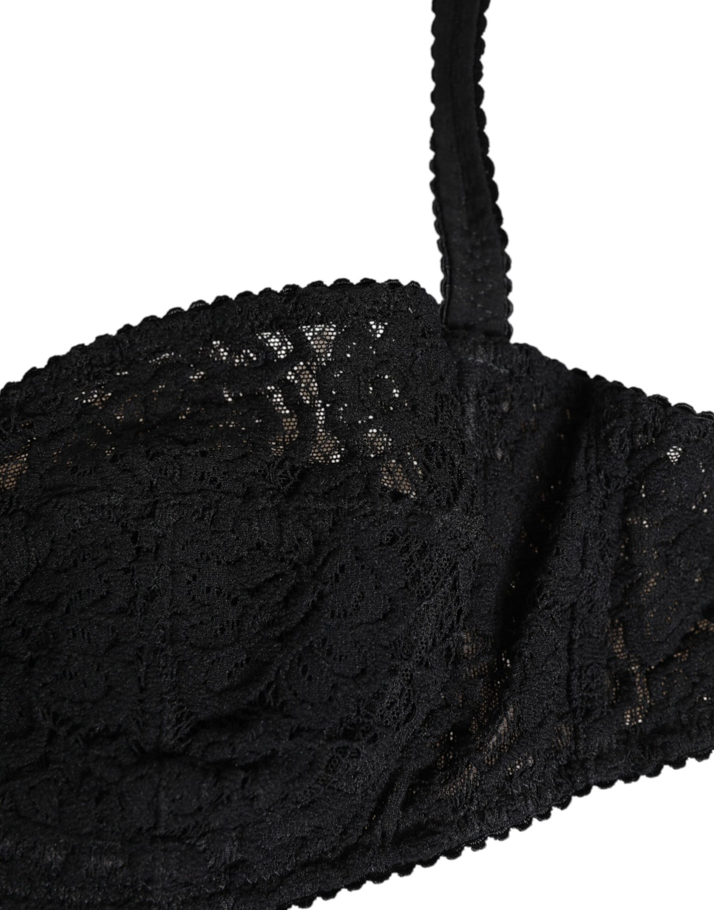 Soutien-gorge à armatures en dentelle noire Dolce & Gabbana Lingerie Sous-vêtements