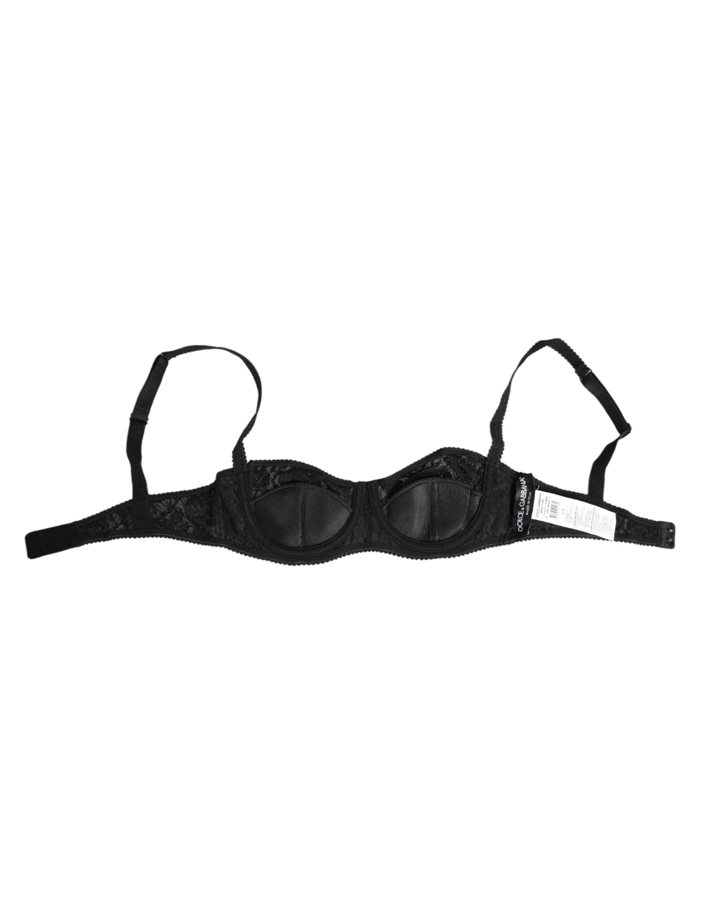 Soutien-gorge à armatures en dentelle noire Dolce & Gabbana Lingerie Sous-vêtements