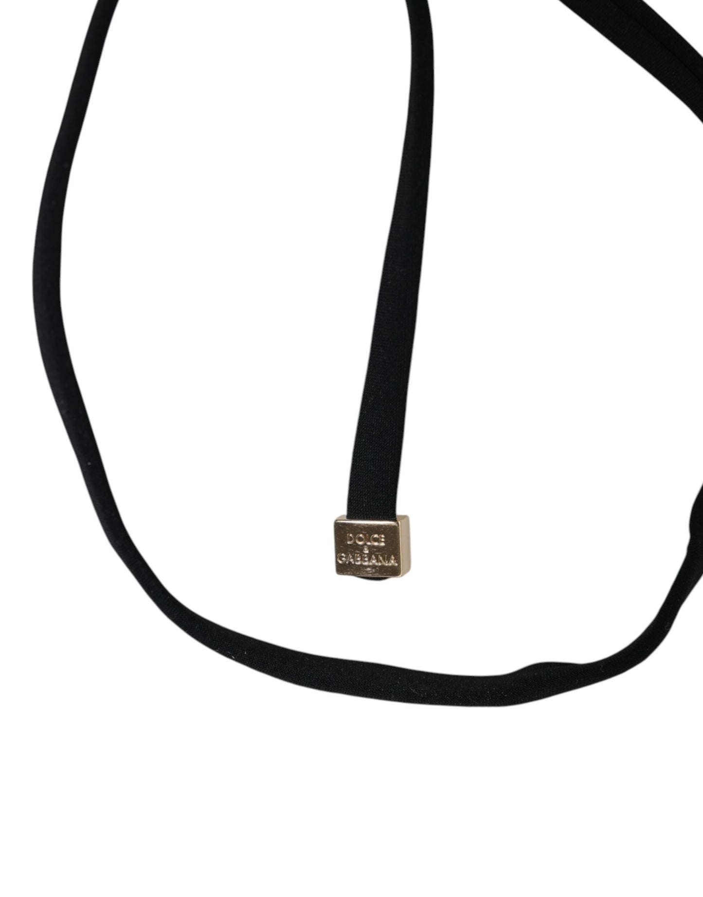 Maillot de bain triangle brodé noir Dolce & Gabbana