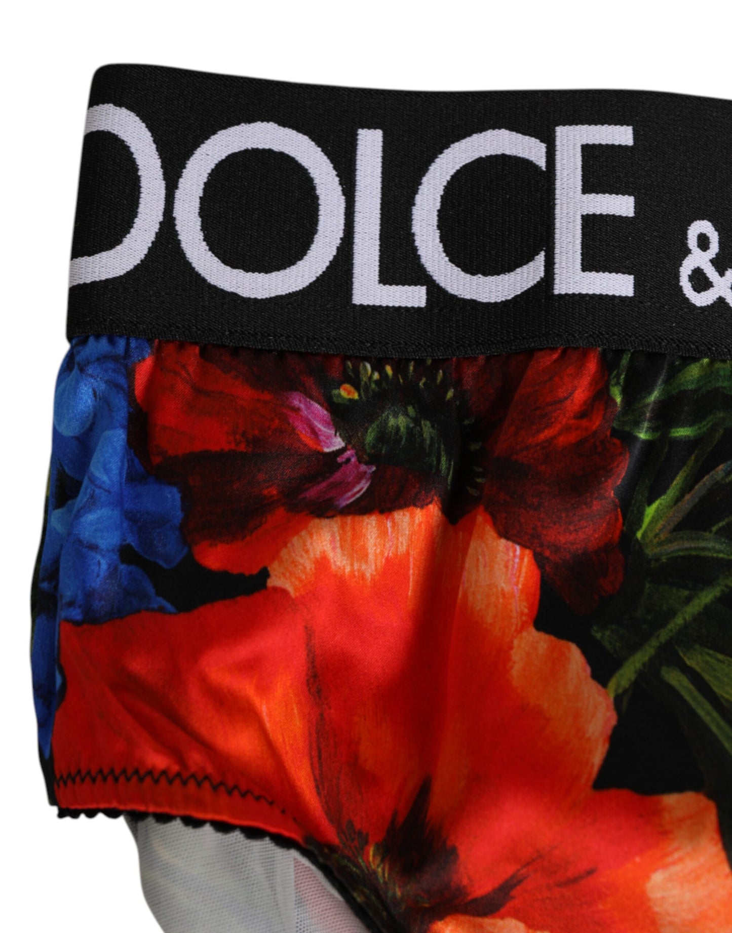 Culotte taille haute à imprimé floral multicolore Dolce & Gabbana