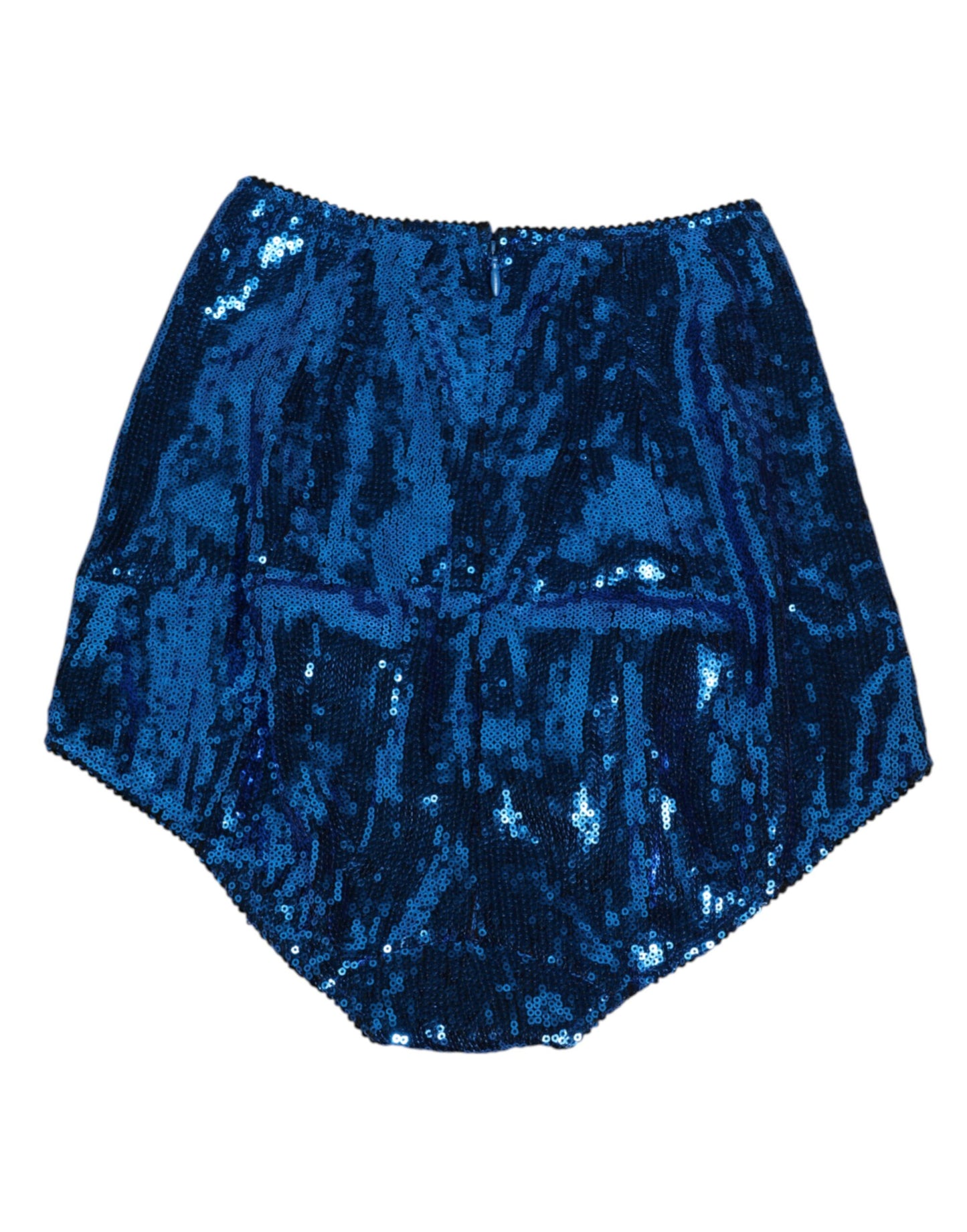 Sous-vêtement taille haute à paillettes bleues Dolce & Gabbana