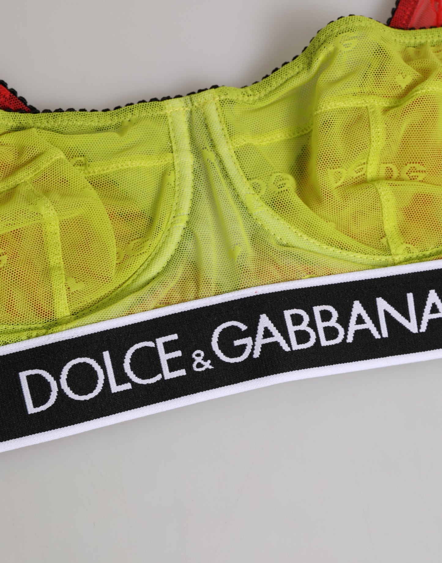 Dolce & Gabbana, grüner Balconnet-BH aus Nylon mit weichen Körbchen