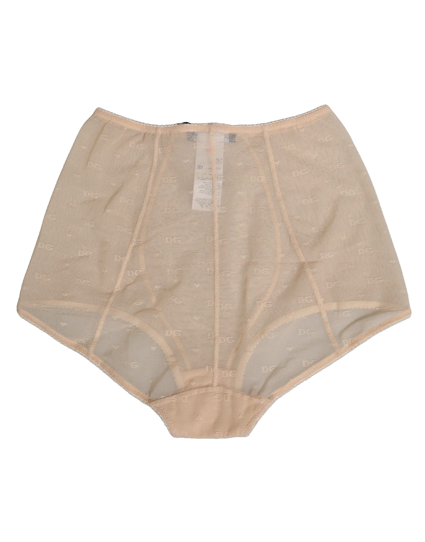 Culotte gainante taille haute en nylon beige Dolce & Gabbana