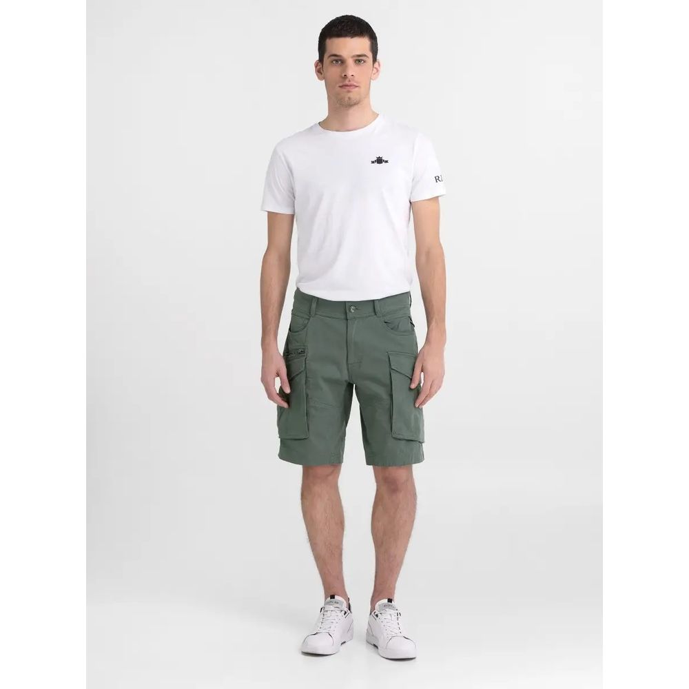 Replay Bicolor Cotton Bermuda Shorts