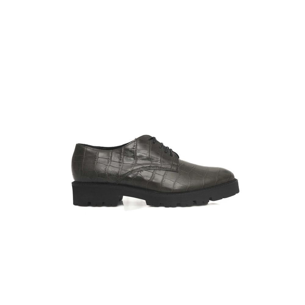 Cerruti 1881 Green Leather Women Loafer