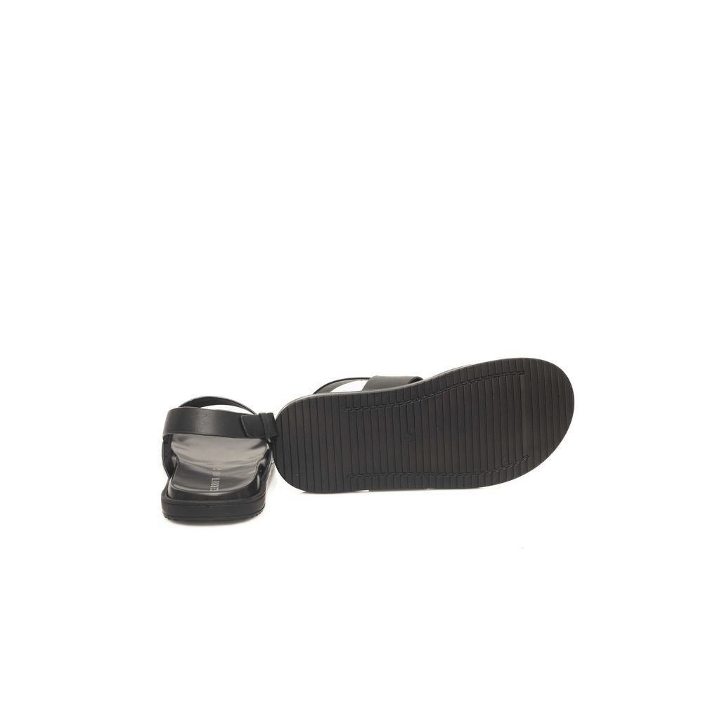 Cerruti 1881 Black Cowhide Men Sandal