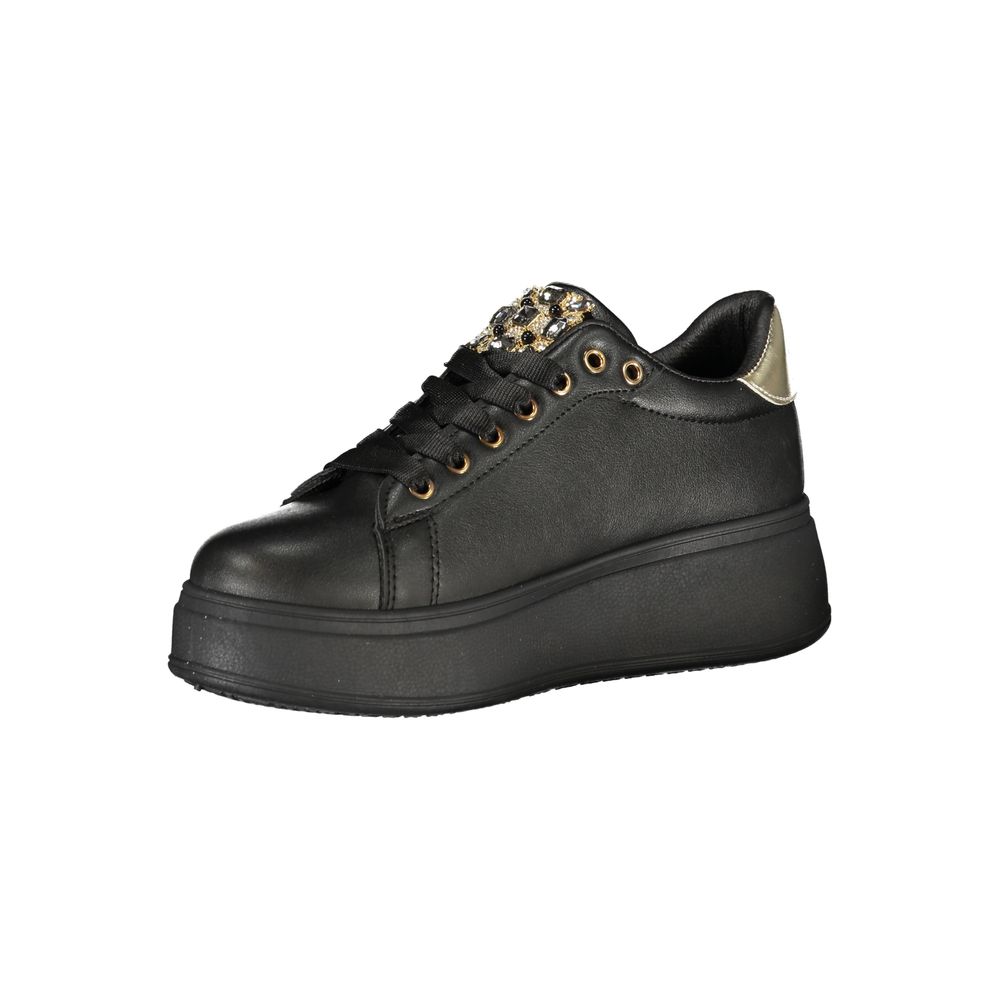 Laura Biagiotti Black Polyurethane Women Sneaker