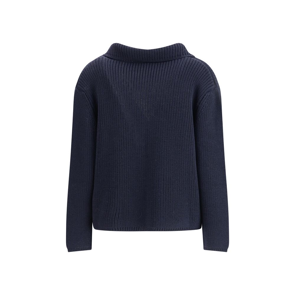 Ella Blue Merino Wool Cardigan