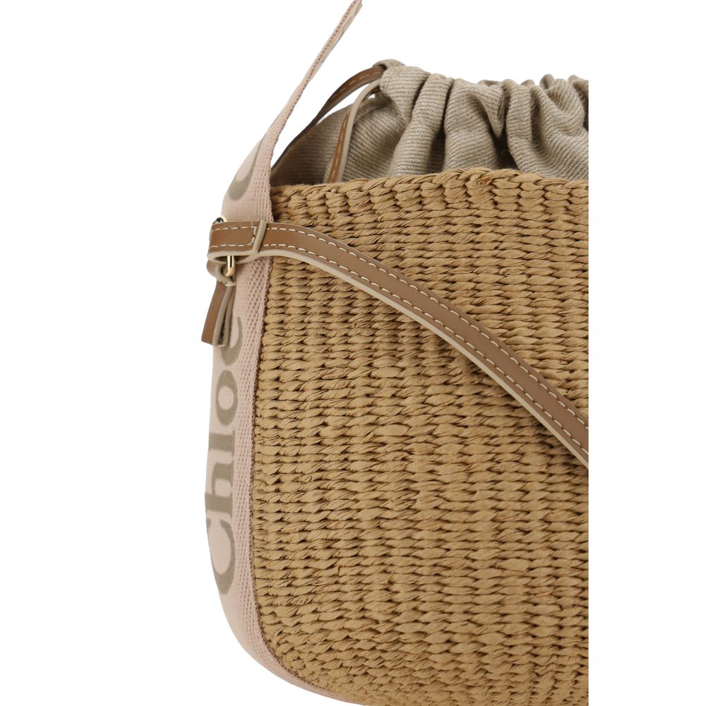 Chloé Beige Raffia Backet Bag
