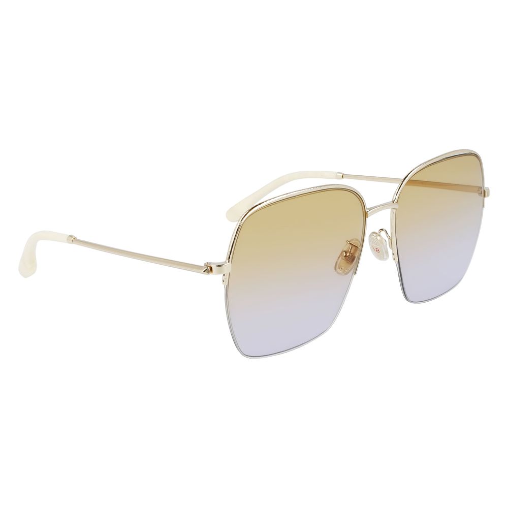 Victoria Beckham Gold Metal Sunglasses