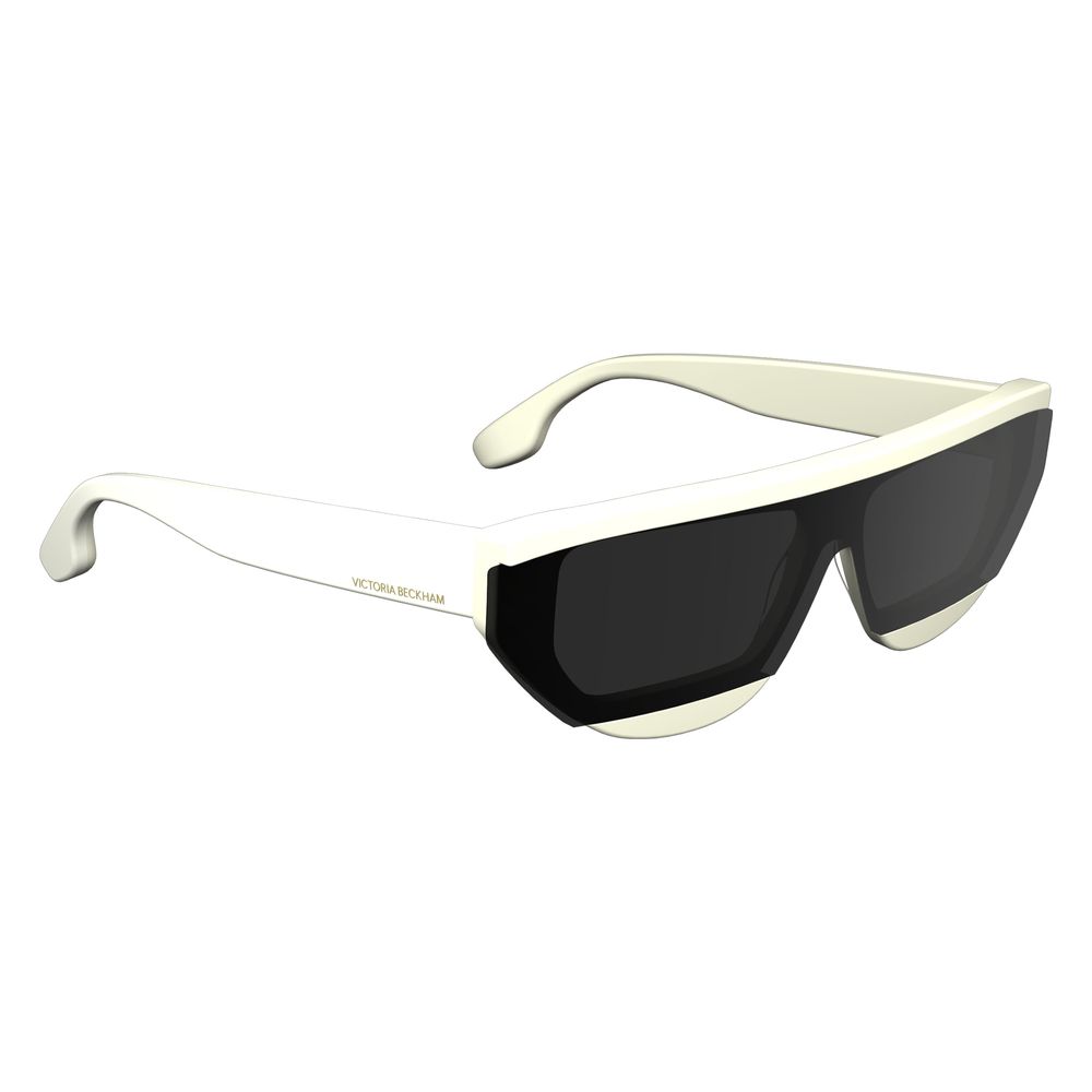 Victoria Beckham White Acetate Sunglasses