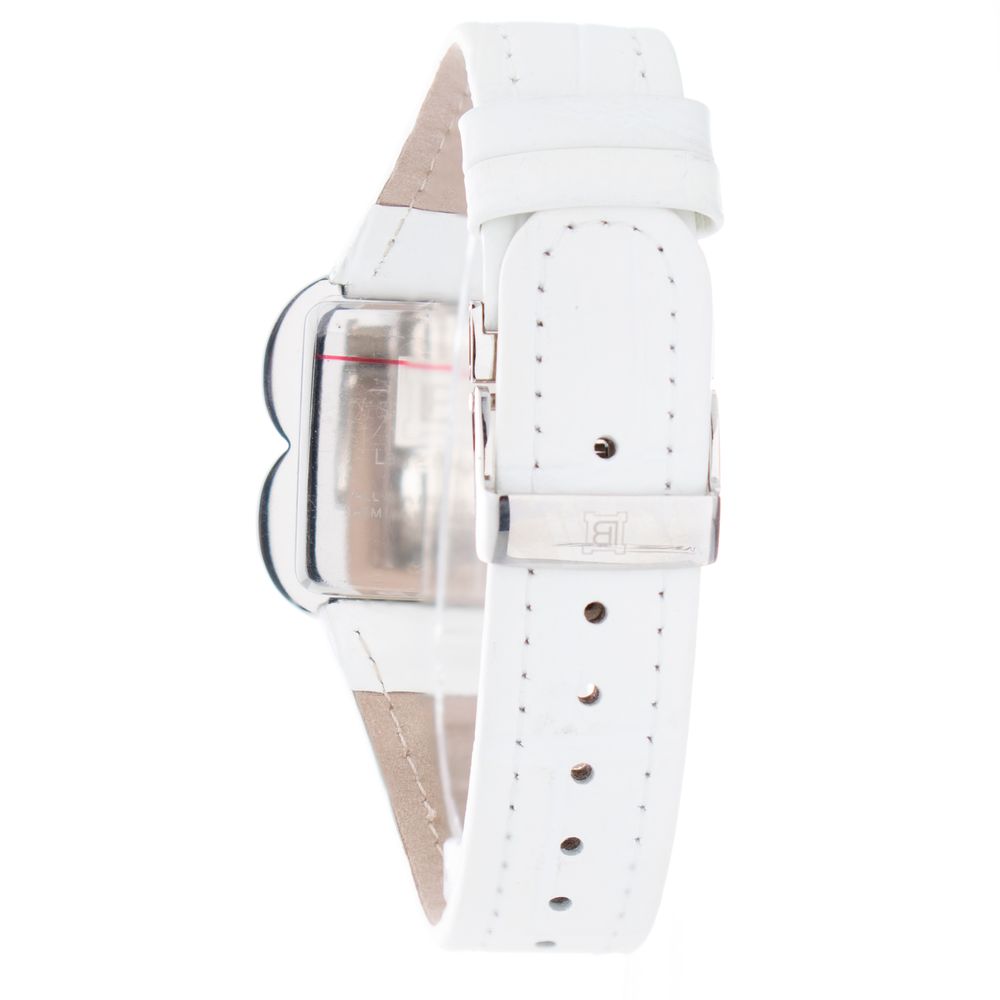 Laura Biagiotti White Leather Dress Watch