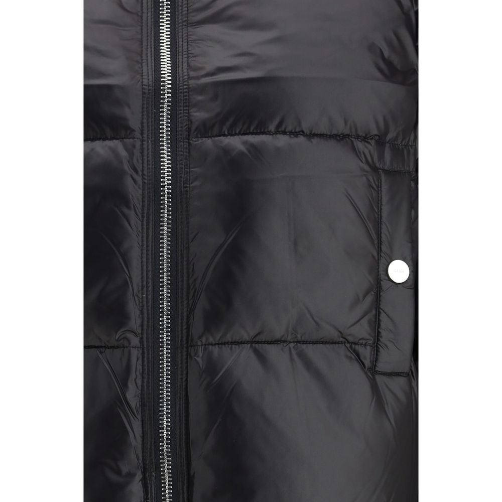 Ganni Black Nylon Shell Jacket