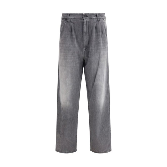 Margiela Gray Cotton Jeans Denim