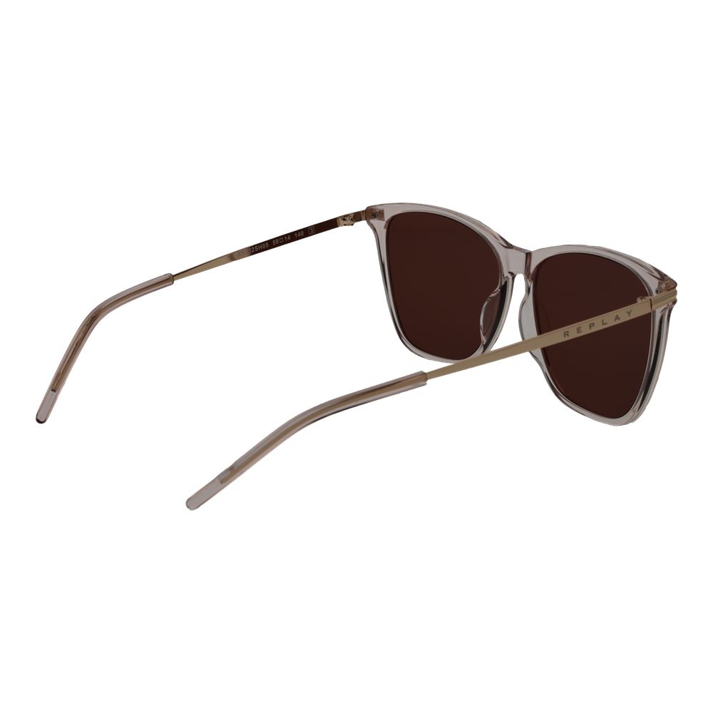 Replay Beige Plastic Sunglasses
