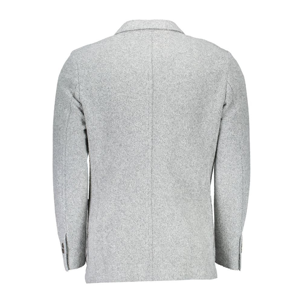 Gant Gray Polyester And Wool Blazer