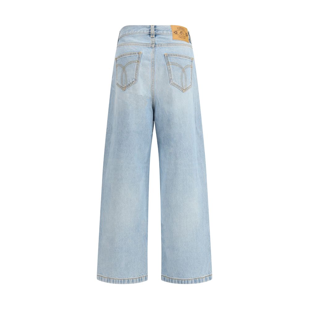 Fiorucci Light Blue Cotton Jeans Denim