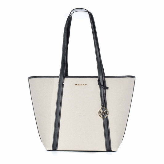 Michael Kors White Canvas Tote Bag