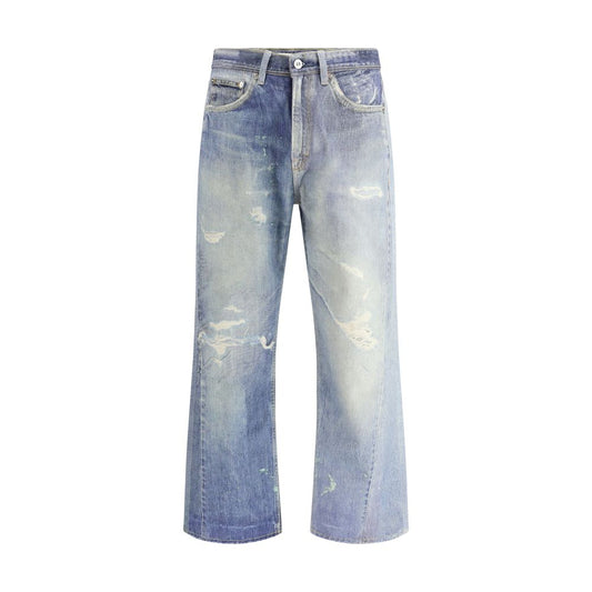 Our Legacy Light Blue Cotton Relaxed Fit Jeans