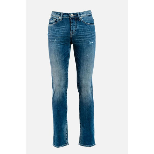 Gas Blue Cotton Jeans Denim