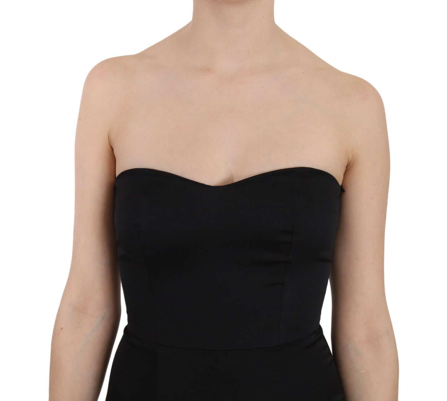 Robe de bal évasée noire à paillettes John Richmond