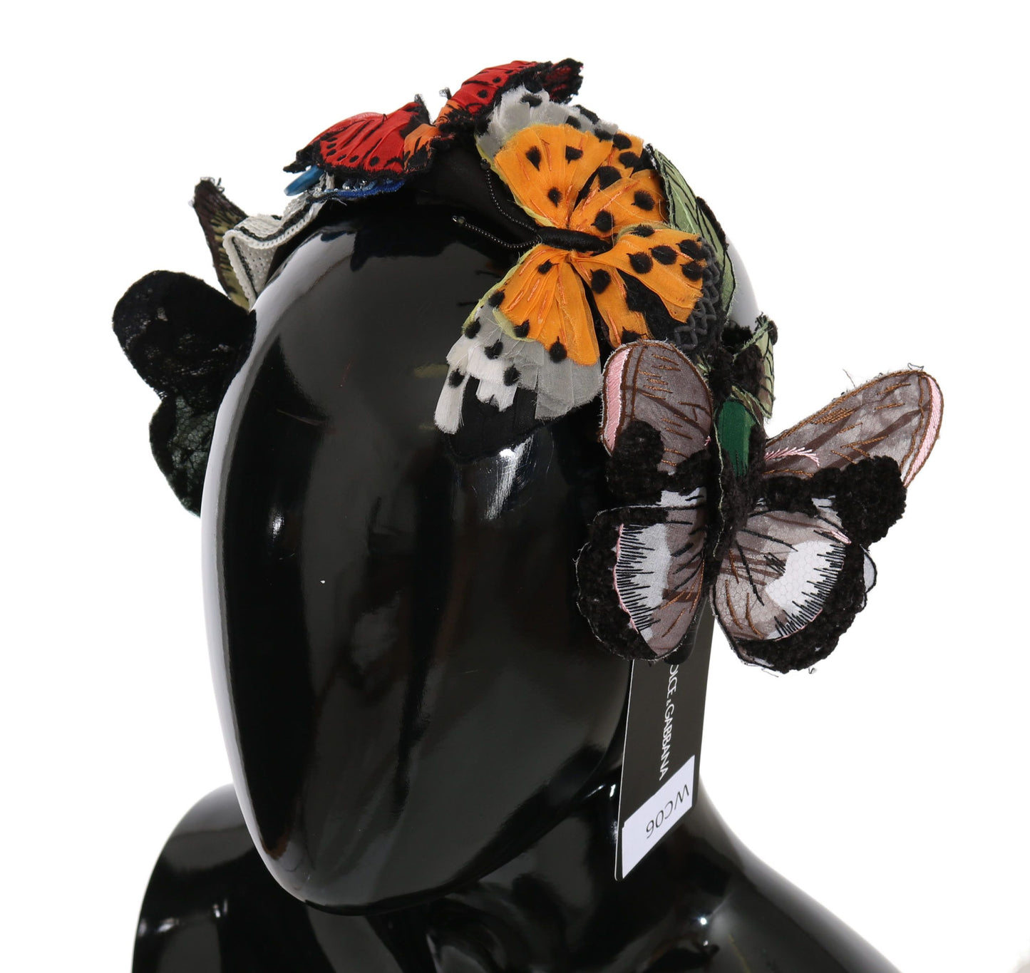 Dolce &amp; Gabbana Tiara Haarreif mit Blumen- und Schmetterlings-Paillettendiadem