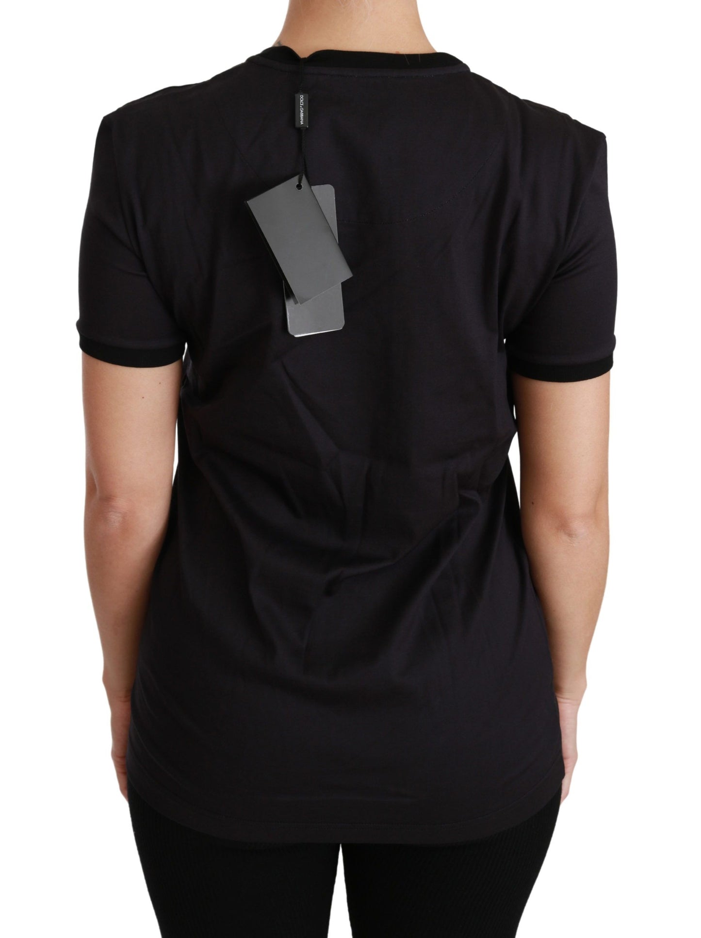 T-shirt ras du cou noir Dolce &amp; Gabbana #ImAChristmasTree