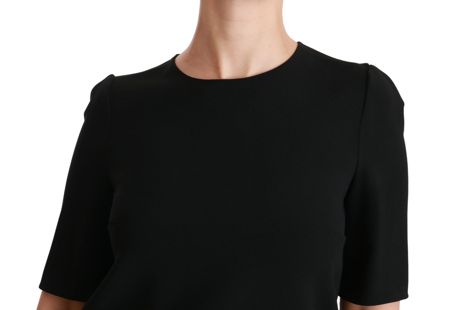 Chemisier extensible décontracté noir à manches courtes Dolce &amp; Gabbana