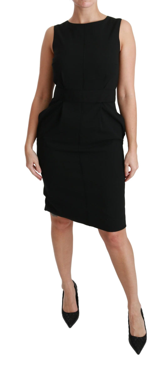 Robe fourreau noire extensible de soirée Dolce &amp; Gabbana