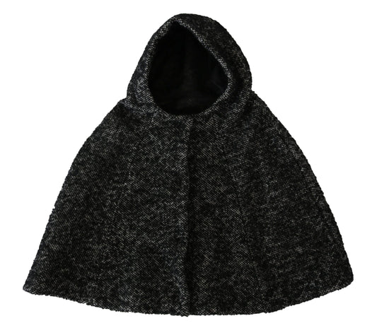 Dolce &amp; Gabbana Veste caftan en laine grise Tweet Manteau Haut
