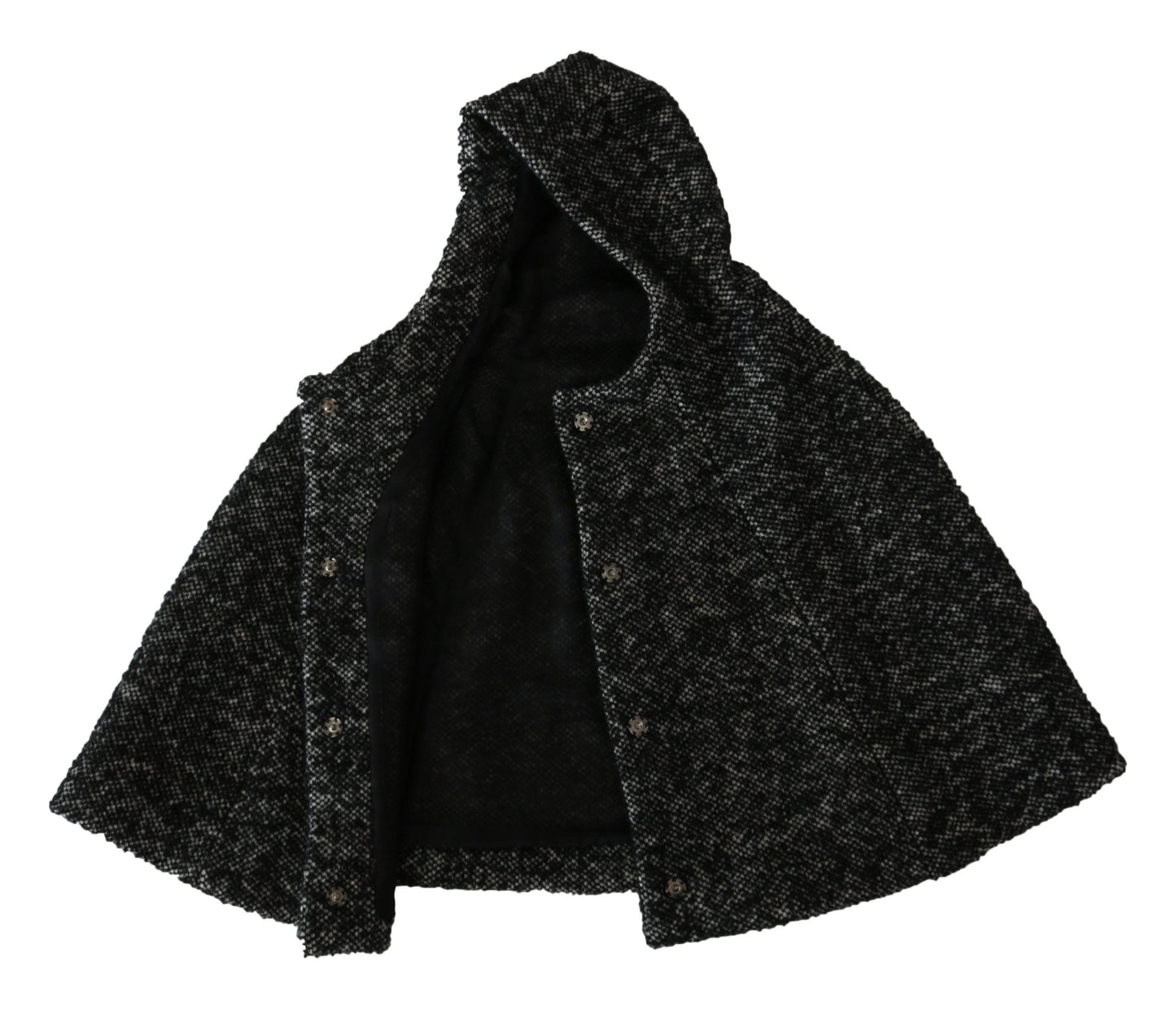 Dolce &amp; Gabbana Veste caftan en laine grise Tweet Manteau Haut