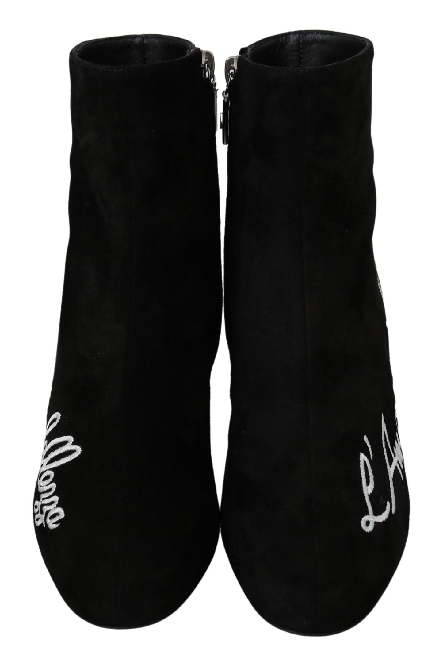 Chaussures Dolce &amp; Gabbana en daim noir Love Is Beauty