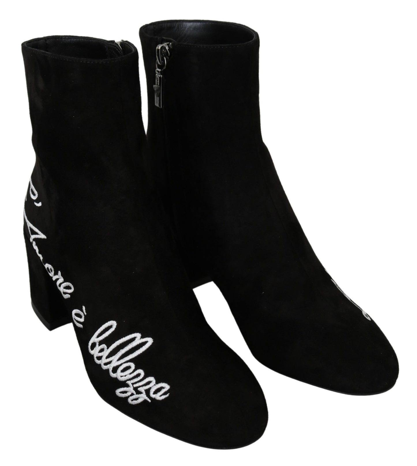 Chaussures Dolce &amp; Gabbana en daim noir Love Is Beauty