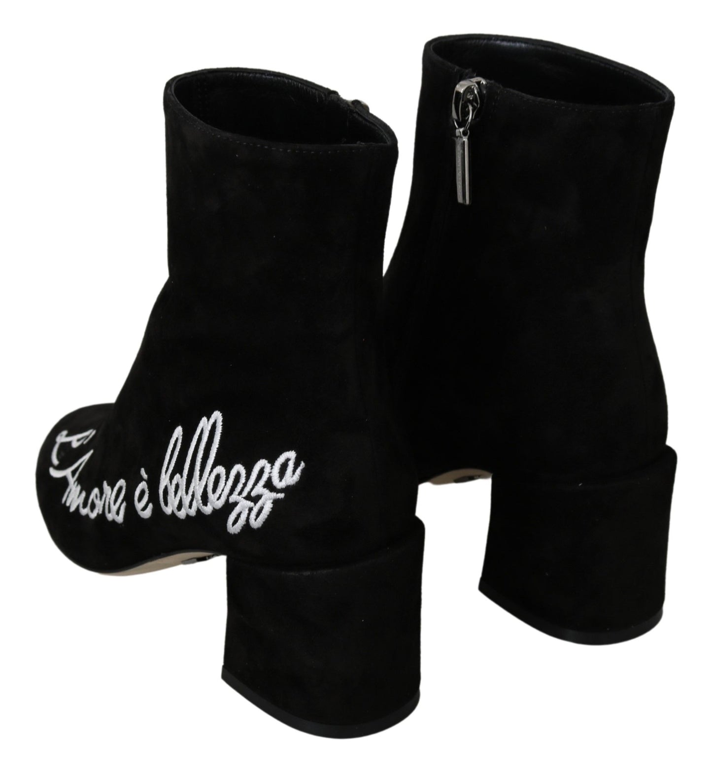 Chaussures Dolce &amp; Gabbana en daim noir Love Is Beauty