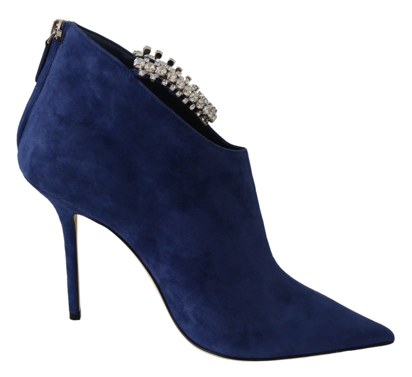 Bottes à talons Jimmy Choo Pop Blue à brides en cristal