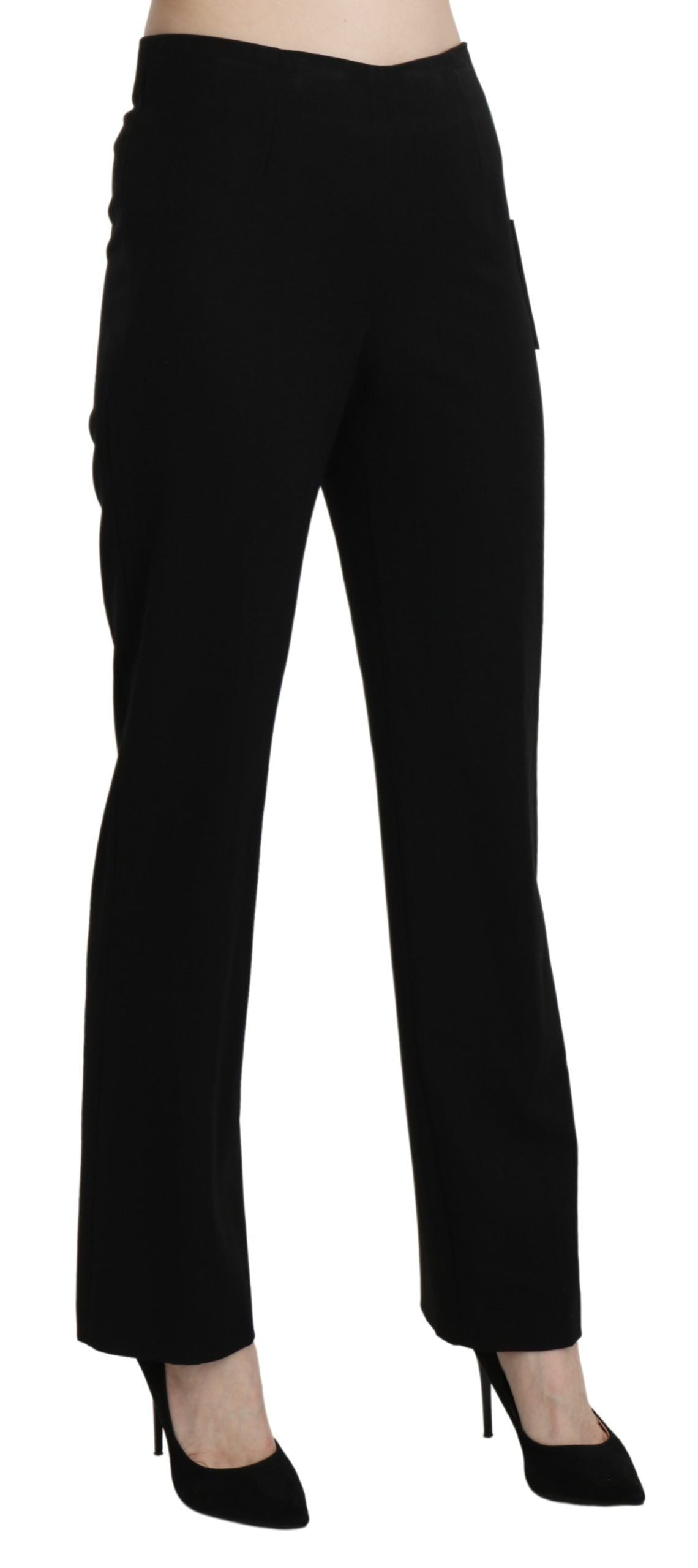 Pantalon habillé droit taille haute noir BENCIVENGA