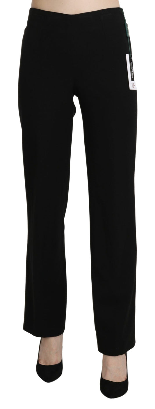 Pantalon habillé droit taille haute noir BENCIVENGA
