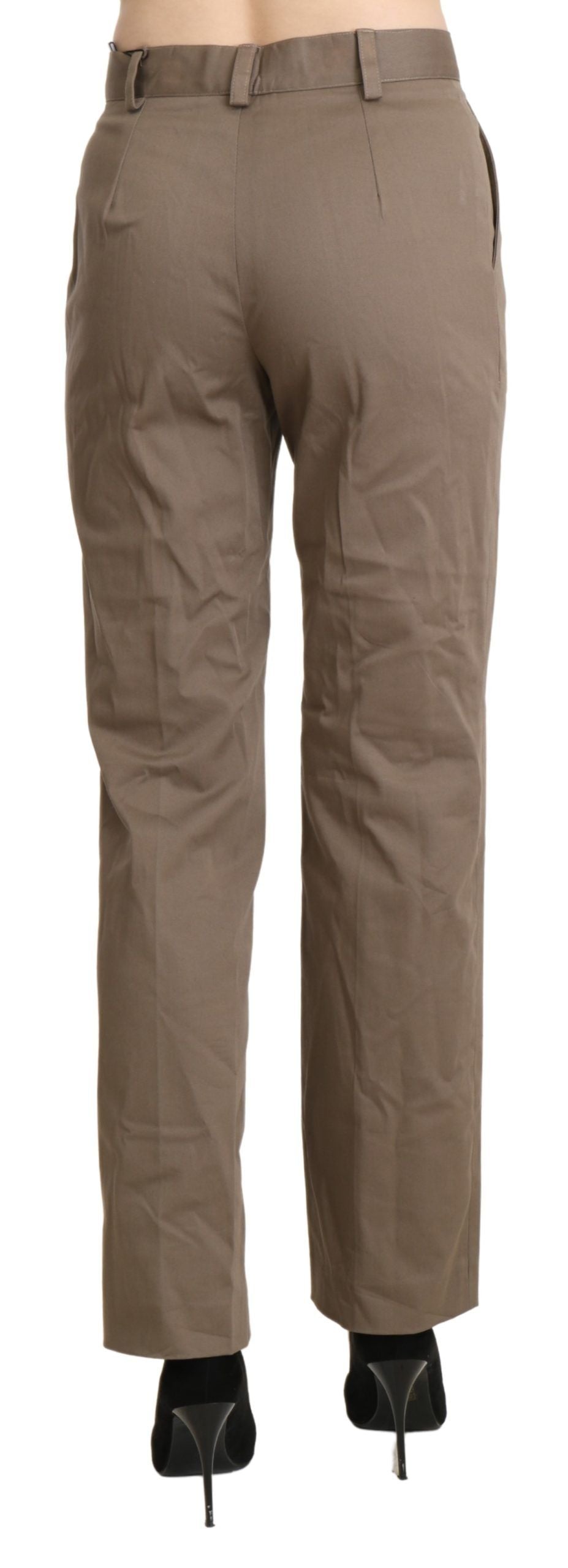 Pantalon droit taille haute marron BENCIVENGA