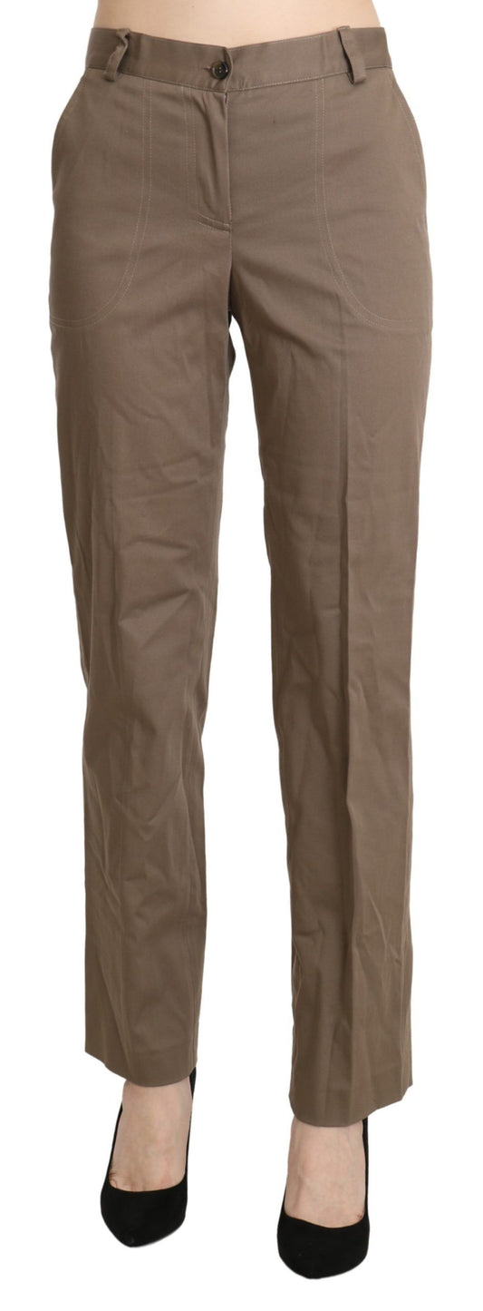 Pantalon droit taille haute marron BENCIVENGA