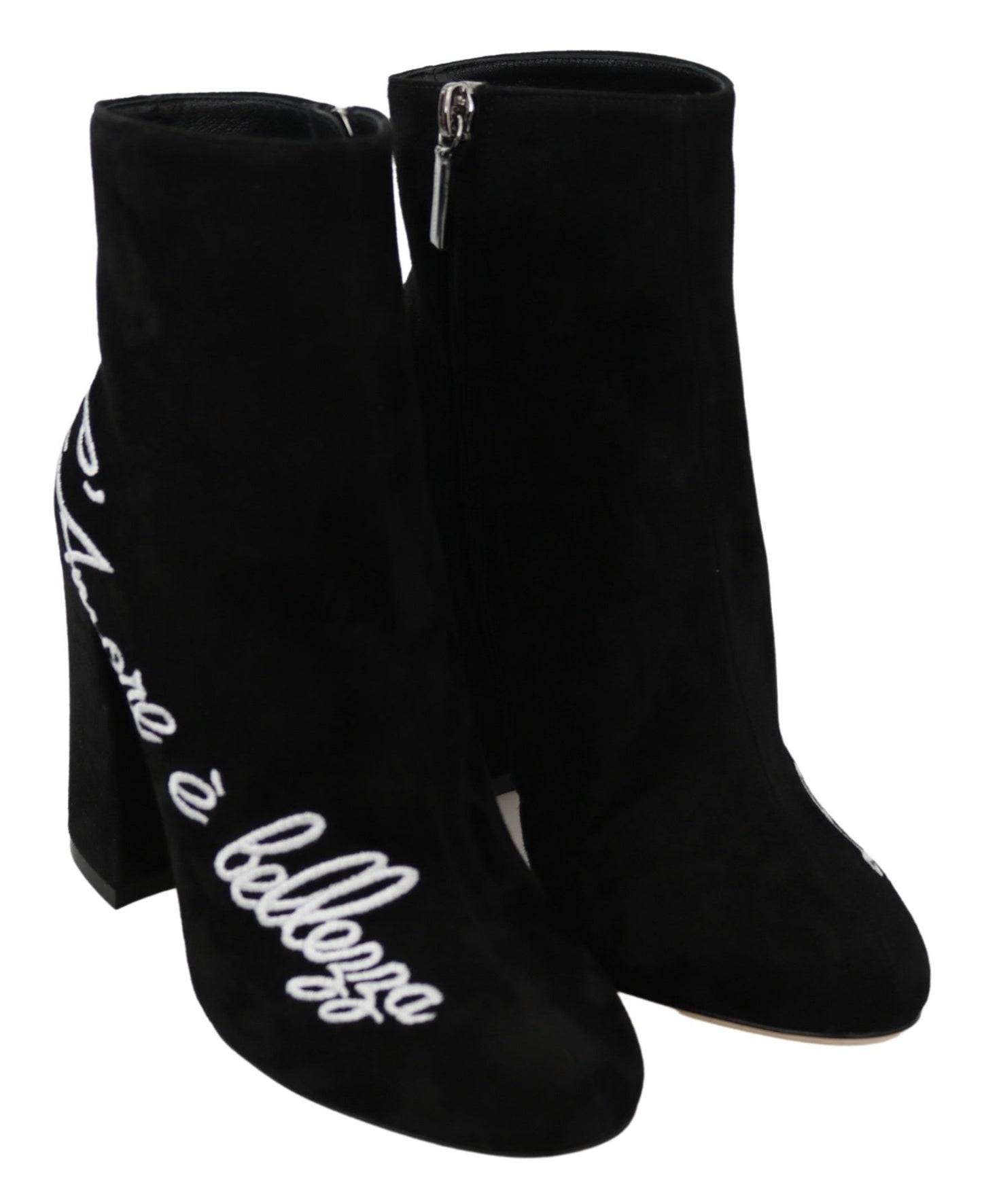 Chaussures Dolce &amp; Gabbana en daim noir Love Is Beauty