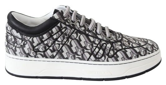 Baskets scintillantes Jimmy Choo - Argent et noir