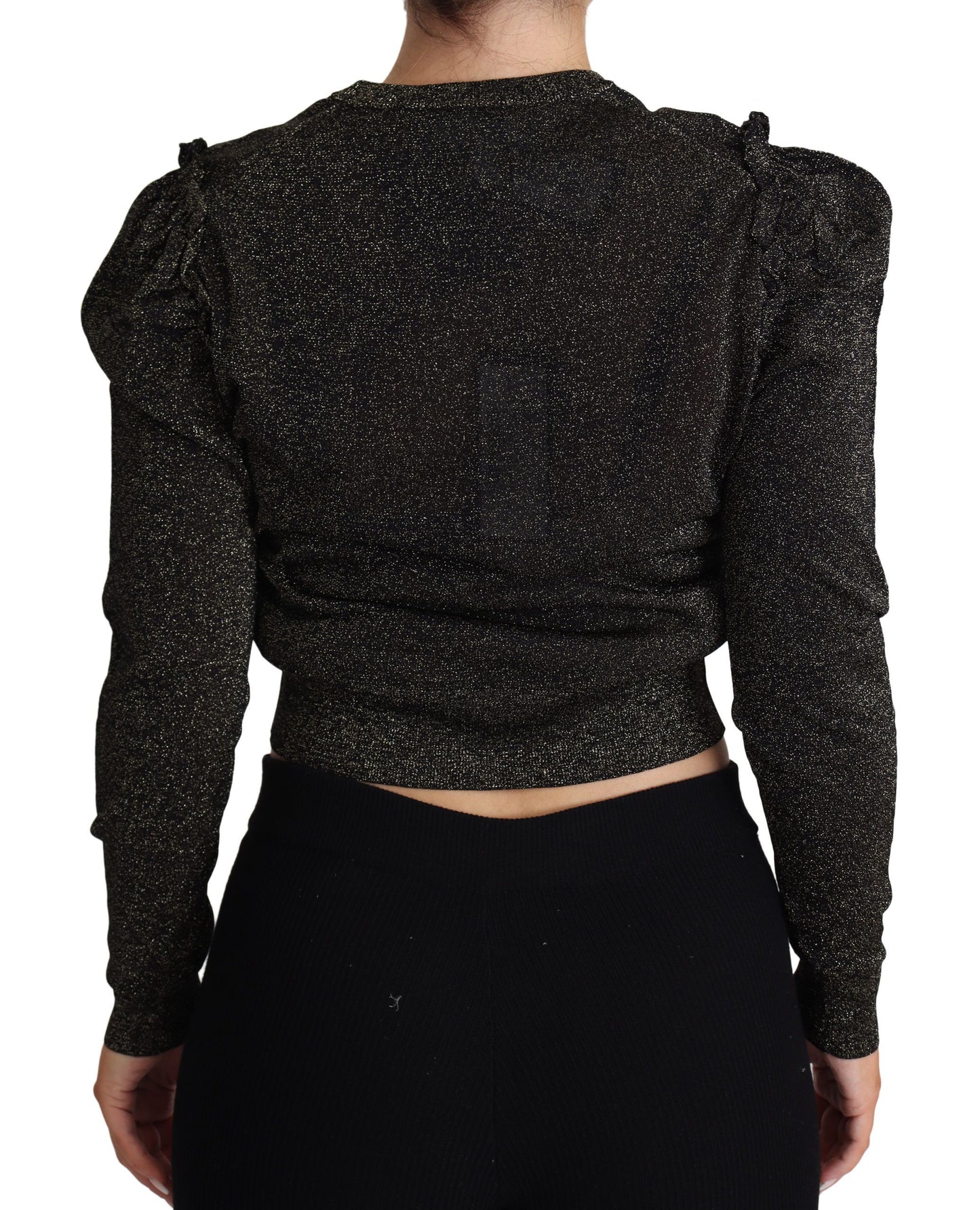 Pull court Dolce &amp; Gabbana pour femme en or noir