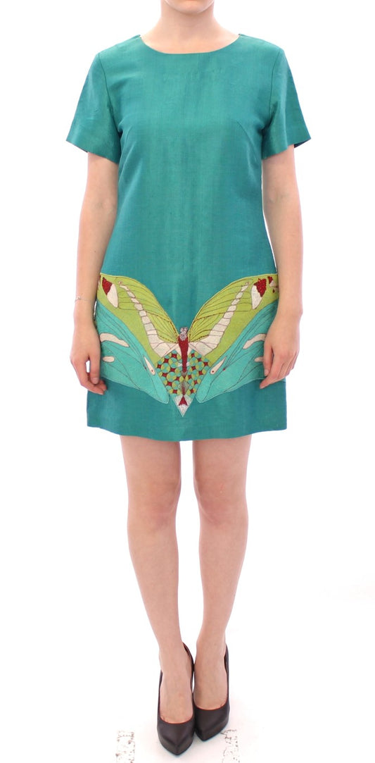 Robe courte verte au-dessus du genou Lanre Da Silva Ajayi