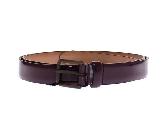 Dolce &amp; Gabbana Ceinture à logo en cuir violet Ceinture Gürtel