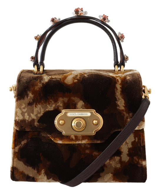 Sac à main bandoulière Dolce &amp; Gabbana marron girafe Sacs WELCOME Purse